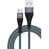 Кабель для компьютера TFN microUSB forza 1.0m Graphite [TFN-CFZMICUSB1MGR]