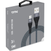 Кабель для компьютера TFN microUSB forza 1.0m Graphite [TFN-CFZMICUSB1MGR]