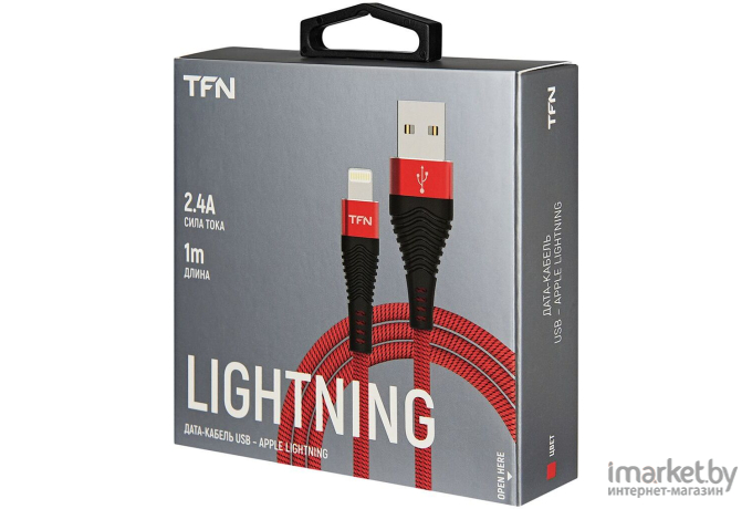 Кабель для компьютера TFN 8pin forza 1.0m Black/Red [TFN-CFZLIGUSB1MRD]