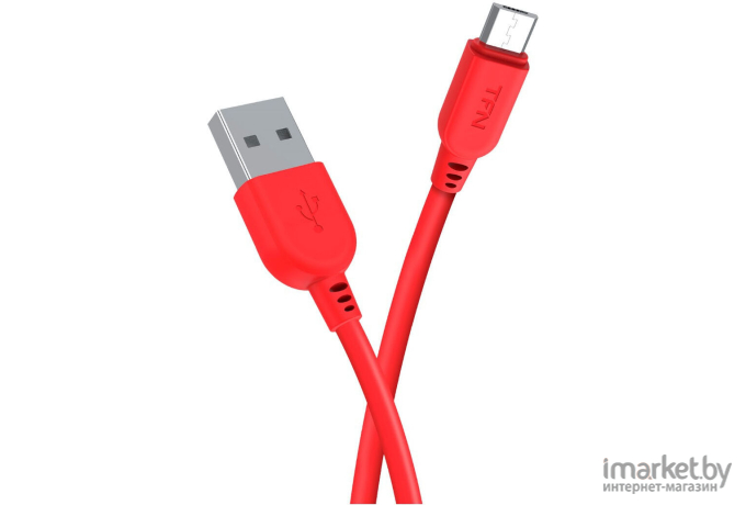 Кабель для компьютера TFN microUSB 1.0m PVC Red [TFN-CMIC1MPVCRD]