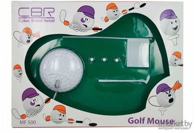Мышь CBR сувенирная+ коврик+ игра MF 500 Golf