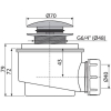 Сифон Alcaplast A465-50