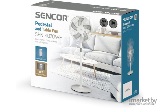Вентилятор Sencor SFN 4070WH