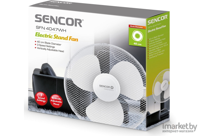 Вентилятор Sencor SFN 4047WH