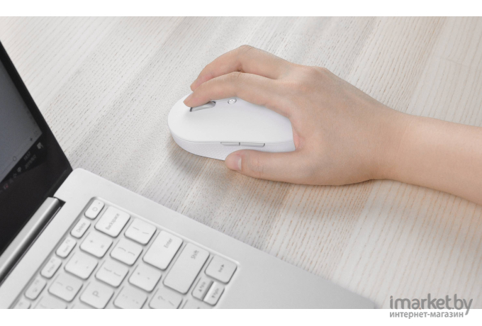 Мышь Xiaomi Mi Dual Mode Wireless Mouse Silent Edition белый [HLK4040GL]