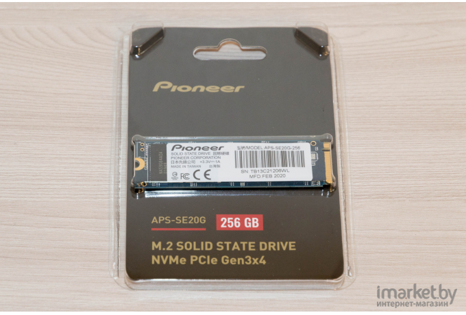 SSD диск Pioneer 256GB M.2 2280 [APS-SE20G-256]