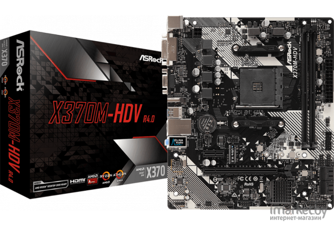 Материнская плата ASRock X370M-HDV R4.0