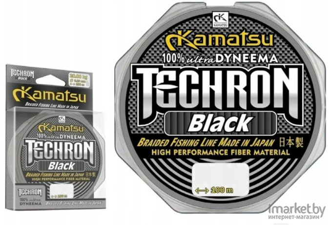 Плетеная леска KAMATSU TECHRON 100 м 0,16мм Black [255100016]