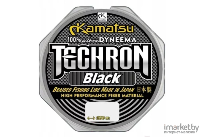 Плетеная леска KAMATSU TECHRON 100 м 0,20мм Black [255100020]