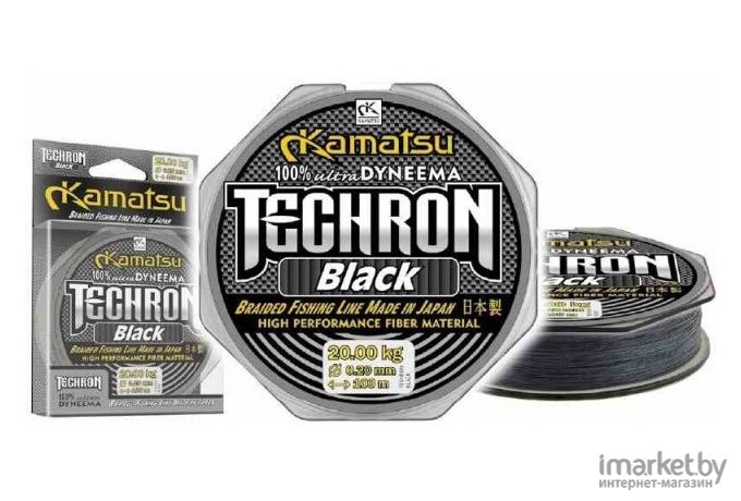 Плетеная леска KAMATSU TECHRON 100 м 0,30мм Black [255100030]