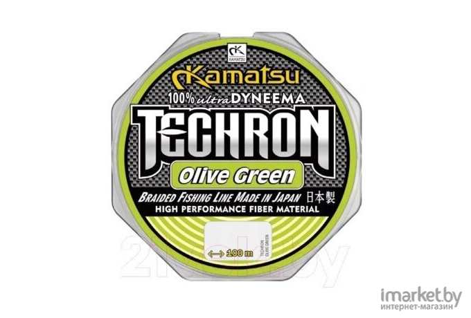 Плетеная леска KAMATSU TECHRON 100 м 0,20мм Olive green [259100020]