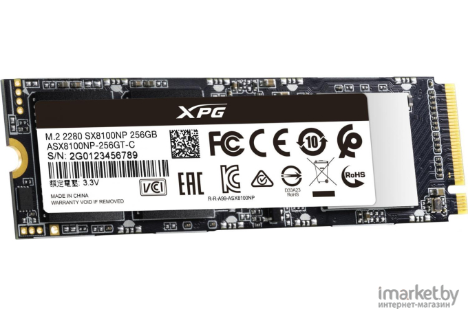 SSD диск A-Data XPG SX8100 256Gb [ASX8100NP-256GT-C]