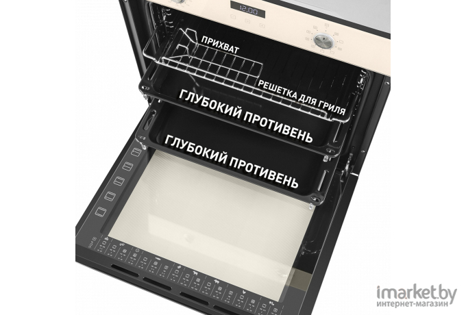 Комплект встраиваемой техники Maunfeld MGHE.64.74RIB + EOEM.769BG