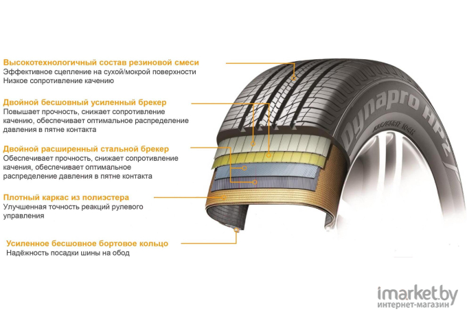 Шины Hankook Dynapro HP2 RA33 265/70R16 112H