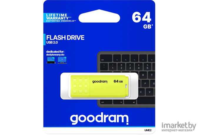 Usb flash GOODRAM Drive  64Gb UME2 [UME2-0640Y0R11]