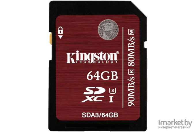 Карта памяти Kingston SecureDigital Micro 64Gb SDXC Canvas Go Plus 170R Class 10 UHS-I U3 V30 A2 + переходник [SDCG3/64GB]