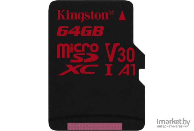 Карта памяти Kingston SecureDigital Micro 64Gb SDXC Canvas Go Plus 170R Class 10 UHS-I U3 V30 A2 + переходник [SDCG3/64GB]