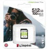 Карта памяти Kingston SecureDigital Micro 512Gb SDXC Canvas Go Plus 170R Class 10 UHS-I U3 V30 A2 + переходник [SDCG3/512GB]