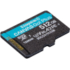 Карта памяти Kingston SecureDigital Micro 512Gb SDXC Canvas Go Plus 170R Class 10 UHS-I U3 V30 A2 + переходник [SDCG3/512GB]