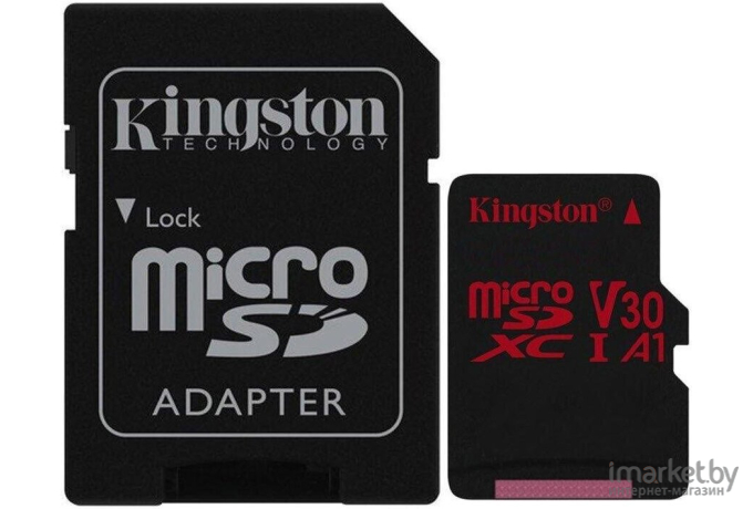 Карта памяти Kingston SecureDigital Micro 512Gb SDXC Canvas Go Plus 170R Class 10 UHS-I U3 V30 A2 + переходник [SDCG3/512GB]