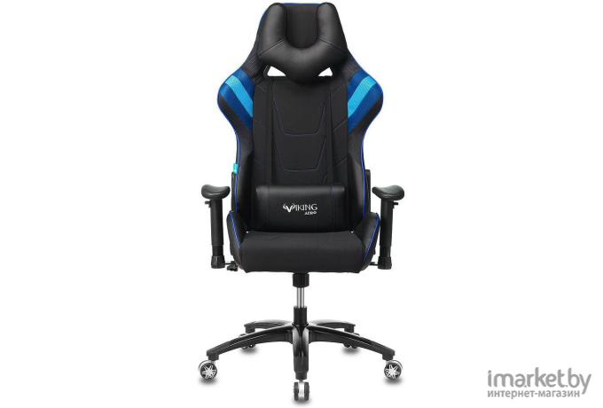 Игровое кресло Zombie VIKING 4 AERO черный/синий [VIKING 4 AERO BLUE]