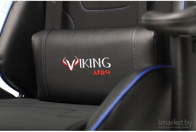 Игровое кресло Zombie VIKING 4 AERO черный/синий [VIKING 4 AERO BLUE]