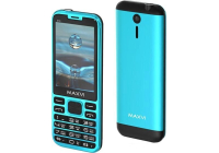 Мобильный телефон Maxvi X10 +ЗУ WC-011m microusb Aqua blue