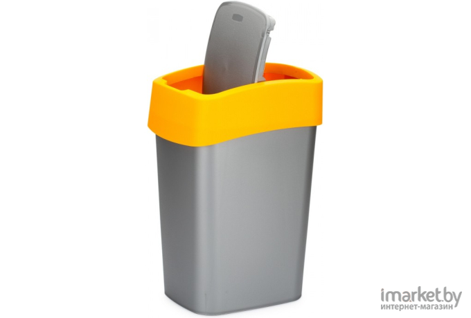Контейнер для мусора Curver Flip Bin 10L оранжевый [190168]