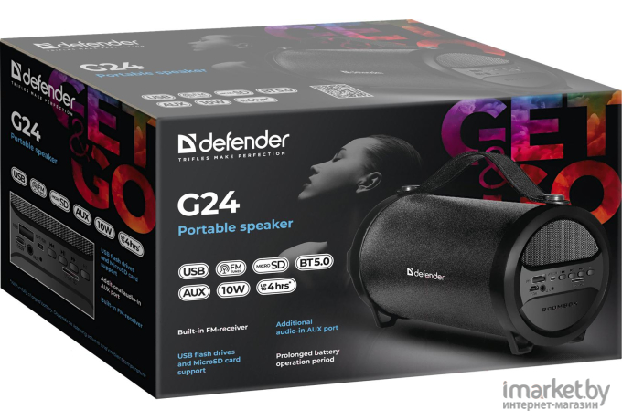 Портативная акустика Defender G24 [65124]