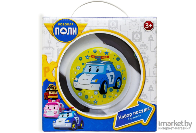 Набор посуды ND Play Робокар Поли матовый 3 предмета подарочная упаковка [275868]