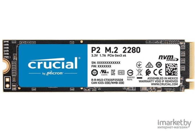 SSD диск Crucial 500 Gb M.2 2280 M [CT500P2SSD8]