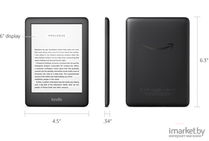 Электронная книга Amazon Kindle 2019 8Gb черный