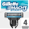 Сменные кассеты Gillette Mach3 Start 4шт