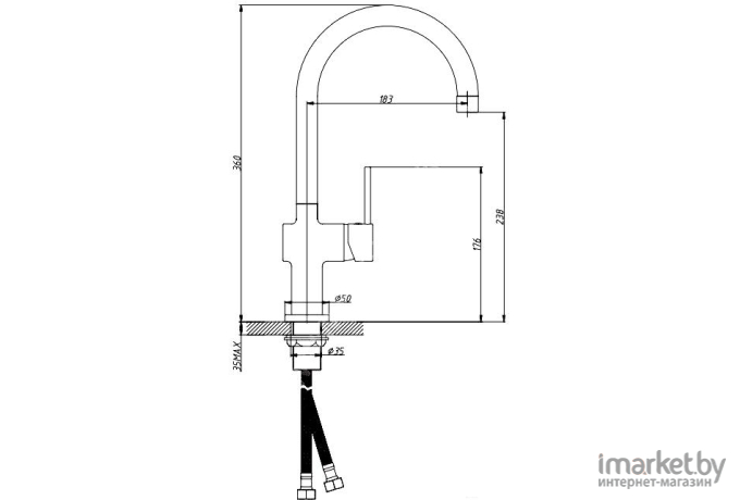 Смеситель Esko Single SG 519