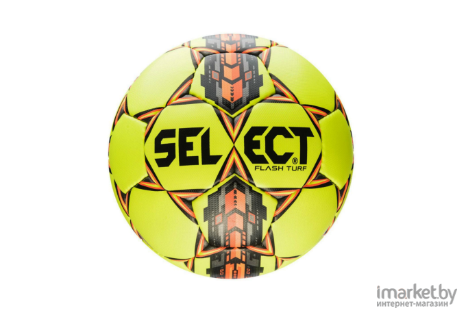 Футбольный мяч Select Flash Turf IMS 810708 размер 5 желтый/красный