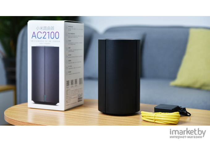 Беспроводной маршрутизатор Xiaomi AC2100 10/100/1000BASE-TX черный