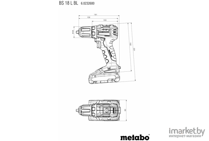 Дрель-шуруповерт Metabo BS 18 L BL 602326800 без АКБ [602326890]