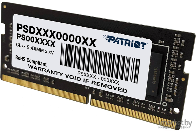 Оперативная память Patriot SO-DIMM DDR 4 DIMM 16Gb PC25600 [PSD416G320081S]