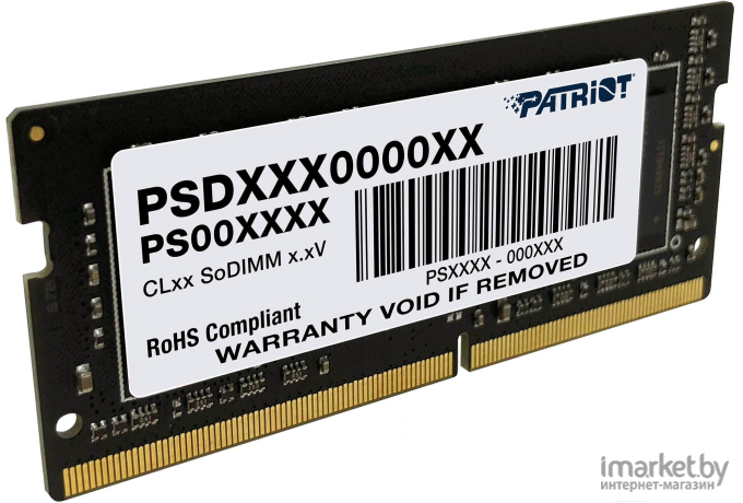 Оперативная память Patriot SO-DIMM DDR 4 DIMM 16Gb PC25600 [PSD416G320081S]