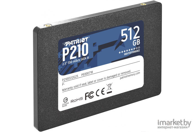 Жесткий диск (накопитель) SSD Patriot 512GB P210S512G25