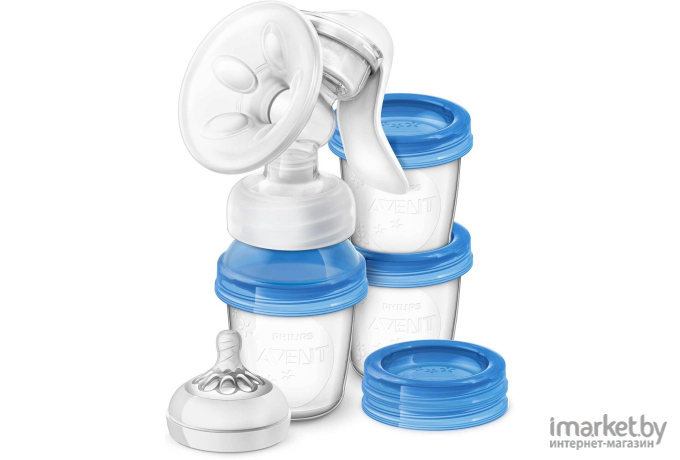 Молокоотсос Philips AVENT Natural SCF330/13 + пакеты для стерилизации