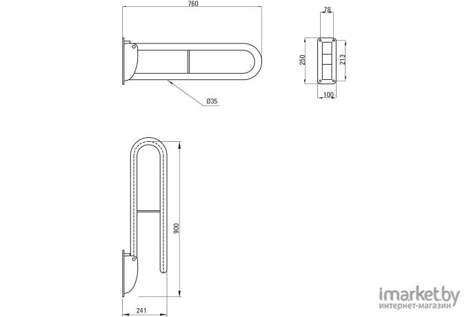 Поручень для ванной Deante Vital NIV 041D