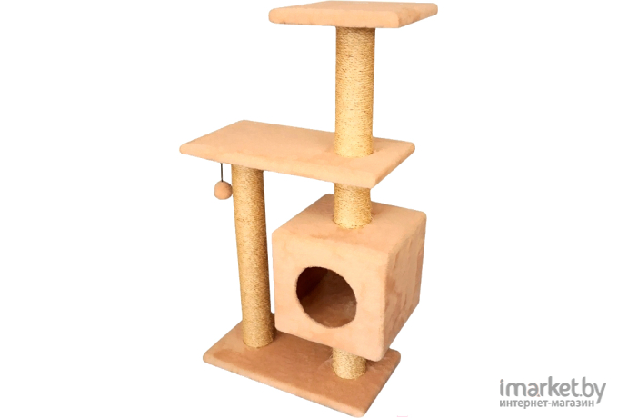 Когтеточка Cat House Буран 1.06 сизаль бежевый