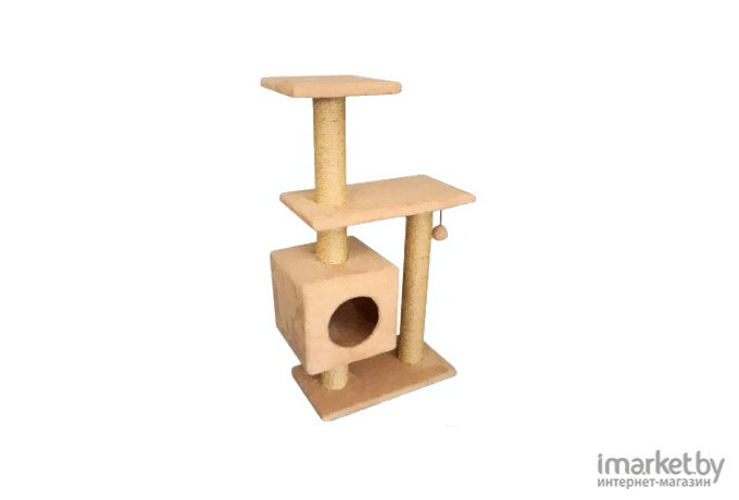 Когтеточка Cat House Буран 1.06 сизаль бежевый