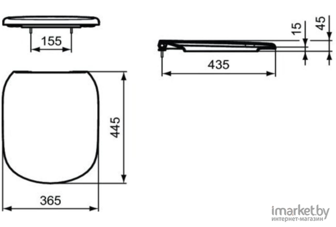 Сиденье для унитаза Ideal Standard Tesi T352901