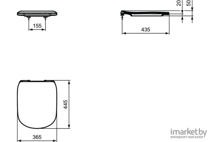 Сиденье для унитаза Ideal Standard Tesi T352801