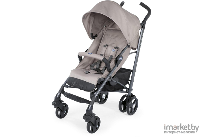 Детская прогулочная коляска Chicco LITE WAY 3 TOP с бампером Dark Beige [05079595340000]