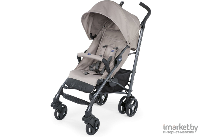 Детская прогулочная коляска Chicco LITE WAY 3 TOP с бампером Dark Beige [05079595340000]