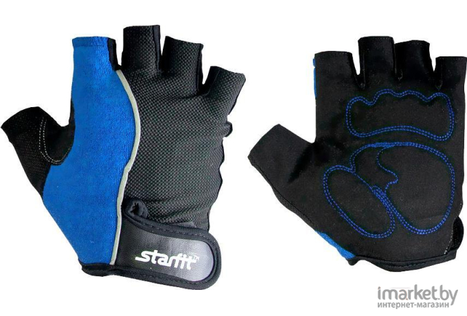 Перчатки для фитнеса Starfit SU-108 XL синий/черный