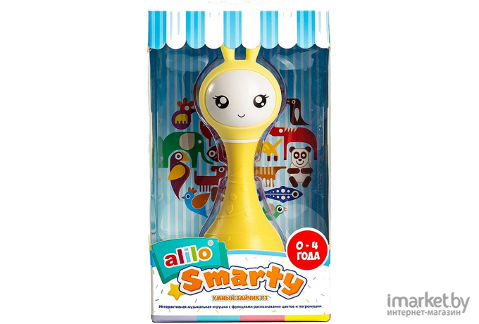 Интерактивная игрушка Alilo Умный зайка R1 желтый [60907]